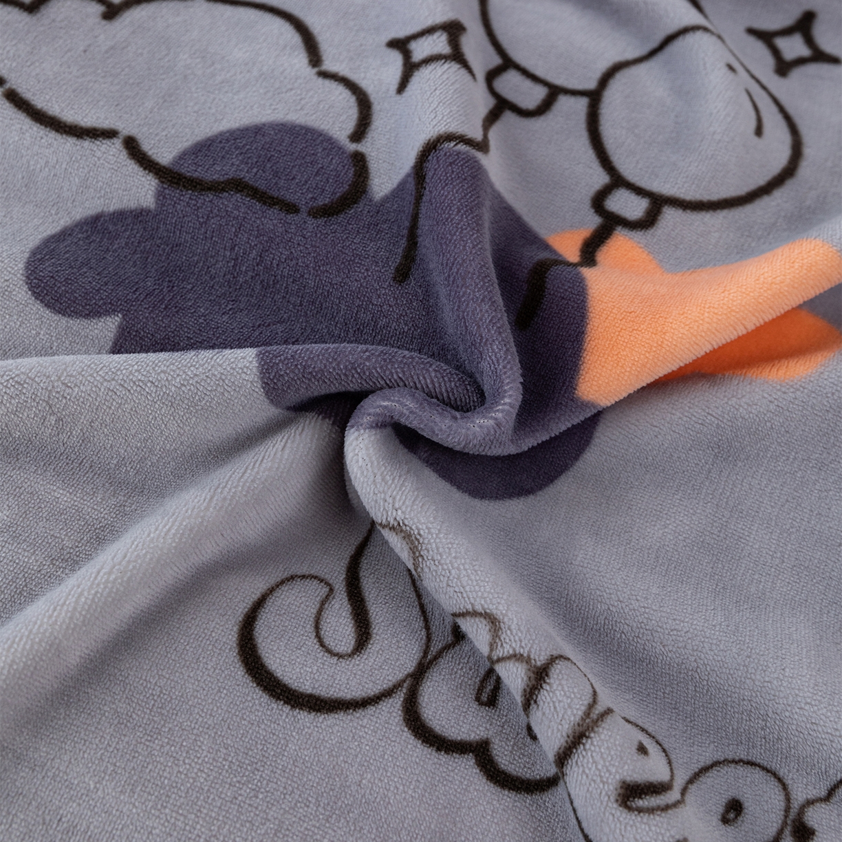 91家纺网 家纺一手货源 找家纺 锦罗绣 2025新款230克牛奶绒印花单被套 甜蜜宝贝