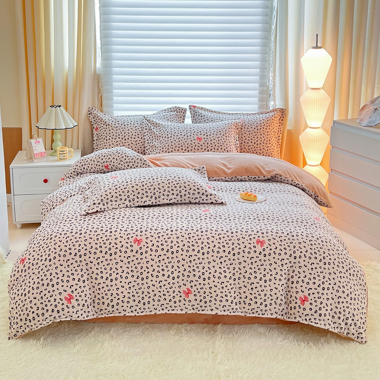 91家纺网 家纺一手货源 找家纺 锦罗绣 2025新款230克牛奶绒印花单被套 樱结绮梦