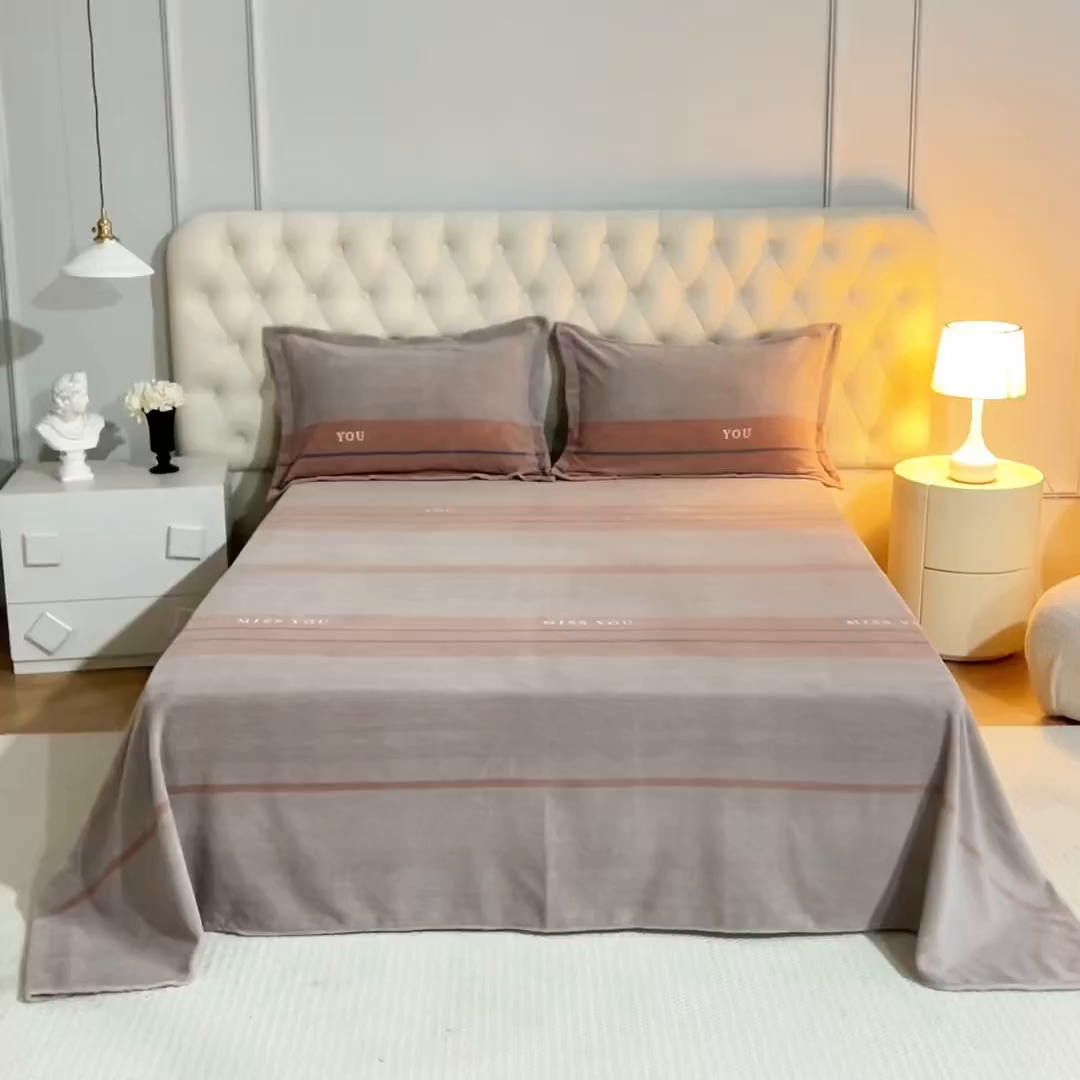 91家纺网 家纺一手货源 找家纺 （总）锦罗绣 2025新款230克牛奶绒印花单床单