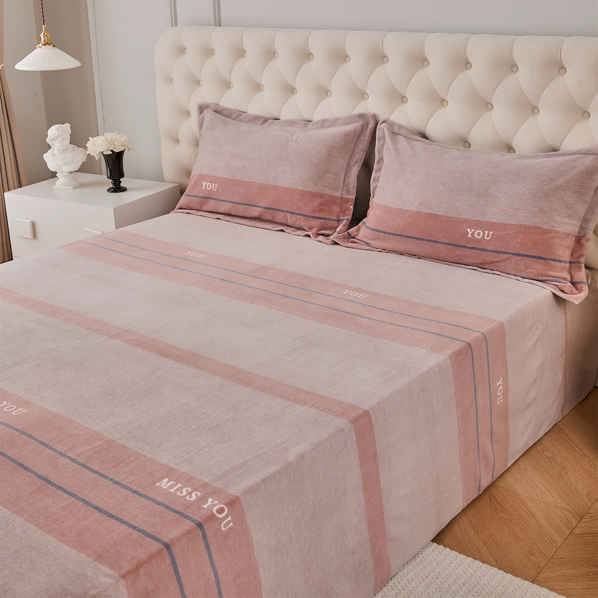 91家纺网 家纺一手货源 找家纺 （总）锦罗绣 2025新款230克牛奶绒印花单床单