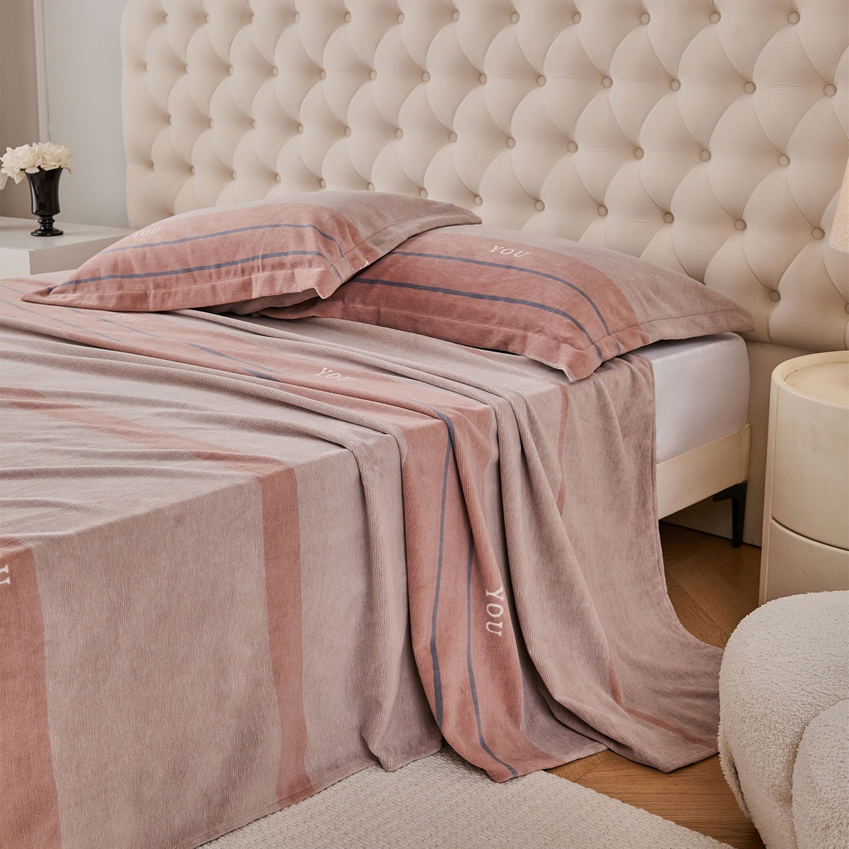 91家纺网 家纺一手货源 找家纺 （总）锦罗绣 2025新款230克牛奶绒印花单床单