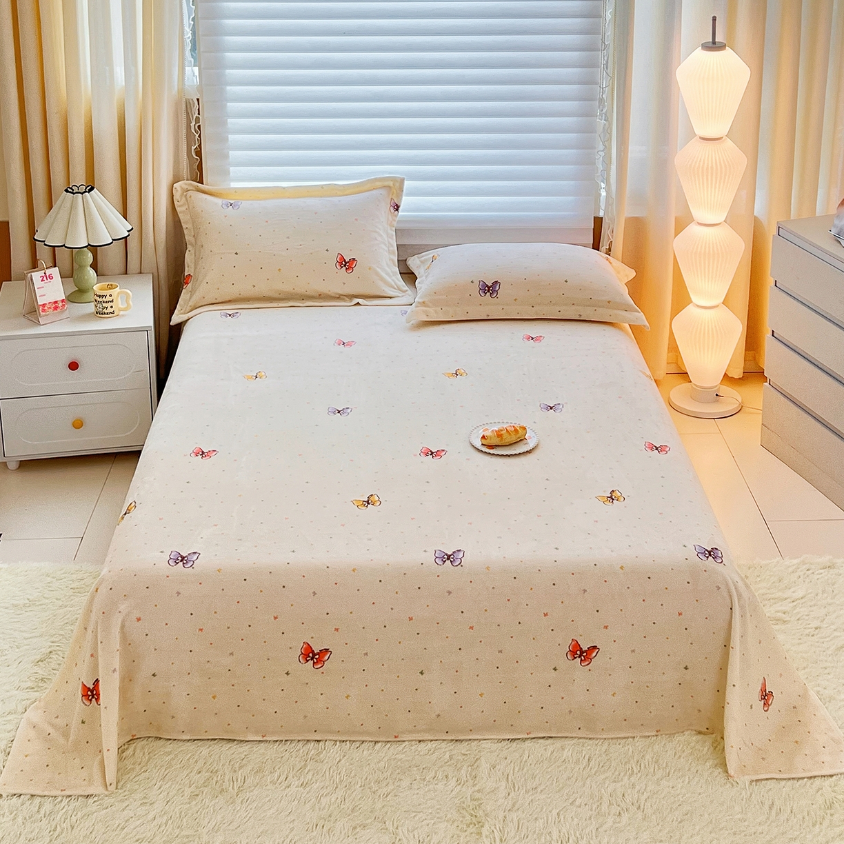 91家纺网 家纺一手货源 找家纺 （总）锦罗绣 2025新款230克牛奶绒印花单床单