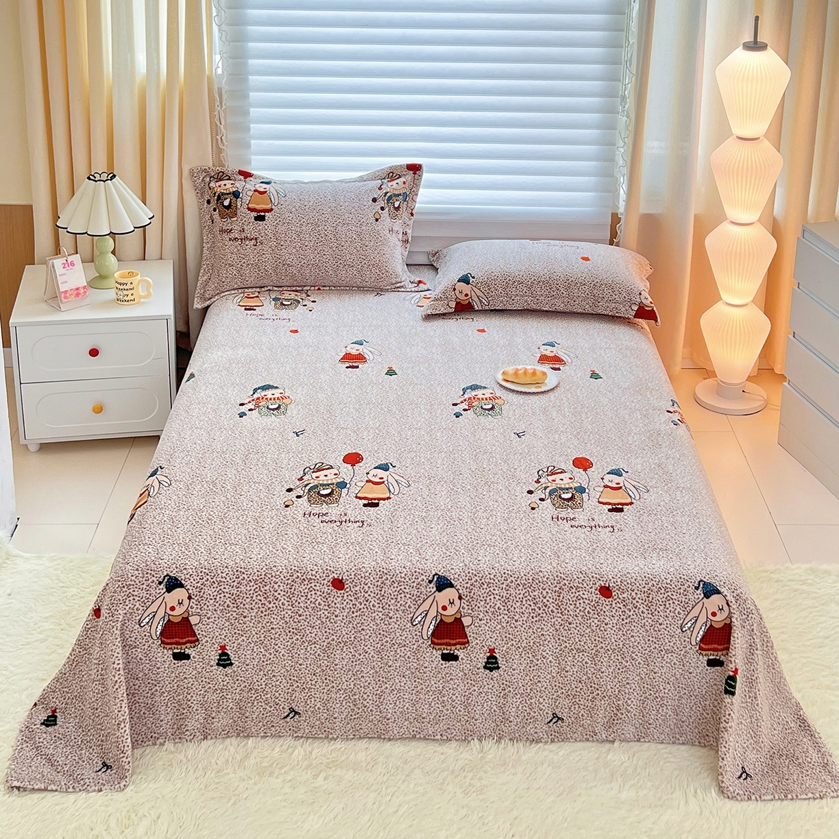 91家纺网 家纺一手货源 找家纺 （总）锦罗绣 2025新款230克牛奶绒印花单床单