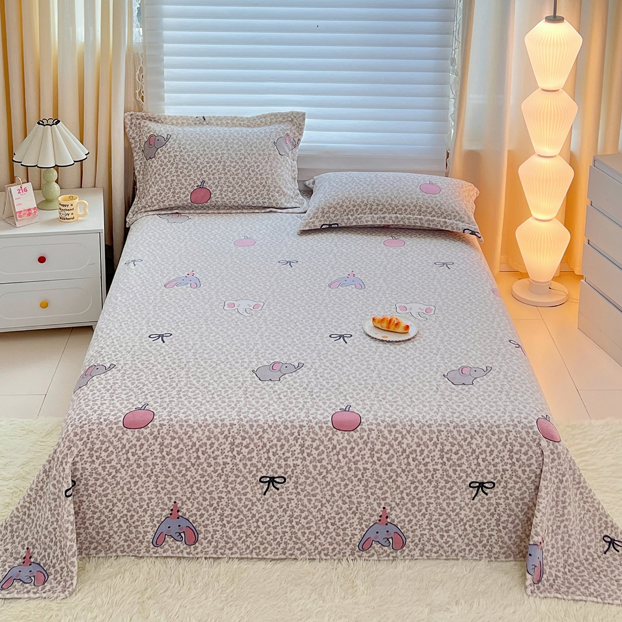 91家纺网 家纺一手货源 找家纺 （总）锦罗绣 2025新款230克牛奶绒印花单床单