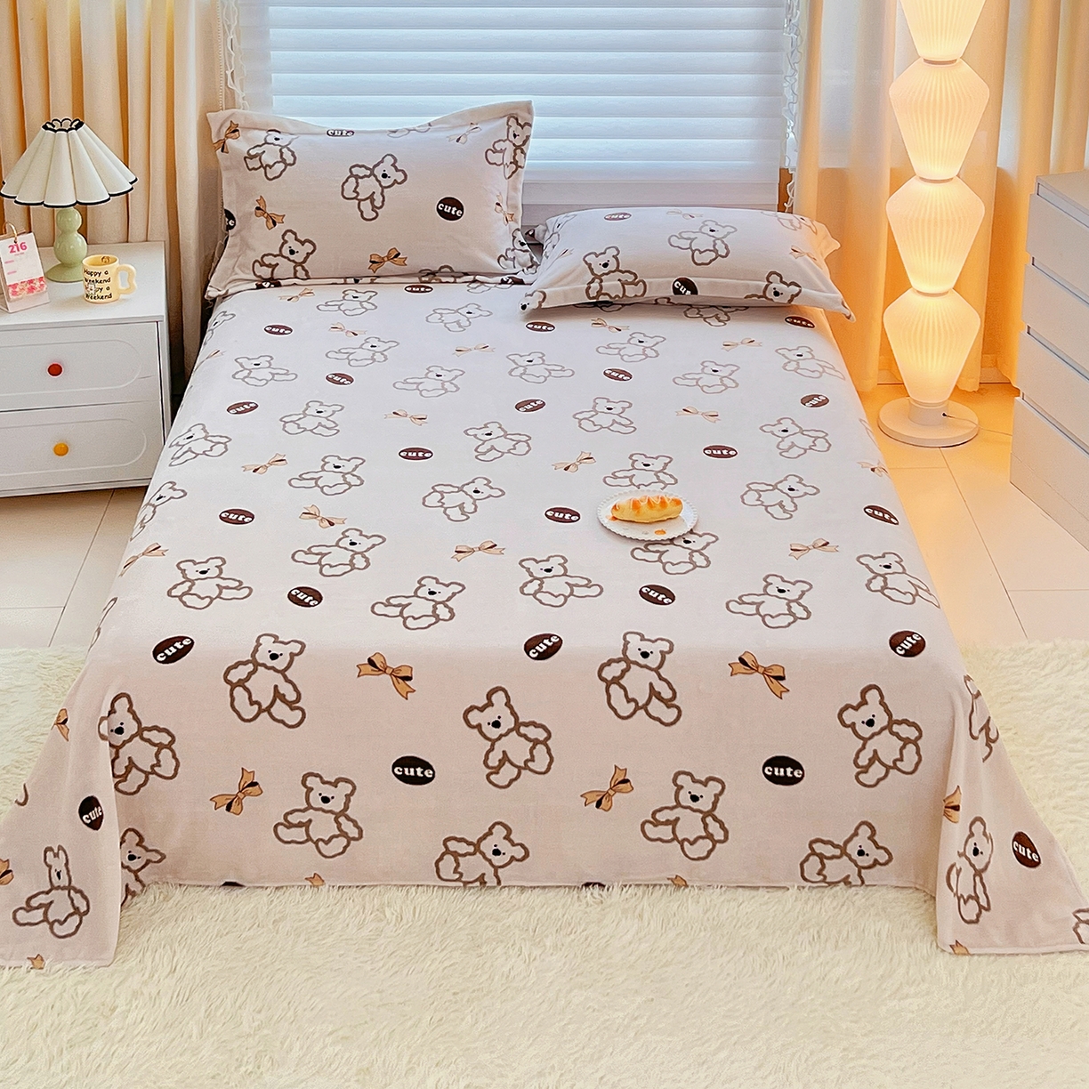 91家纺网 家纺一手货源 找家纺 （总）锦罗绣 2025新款230克牛奶绒印花单床单