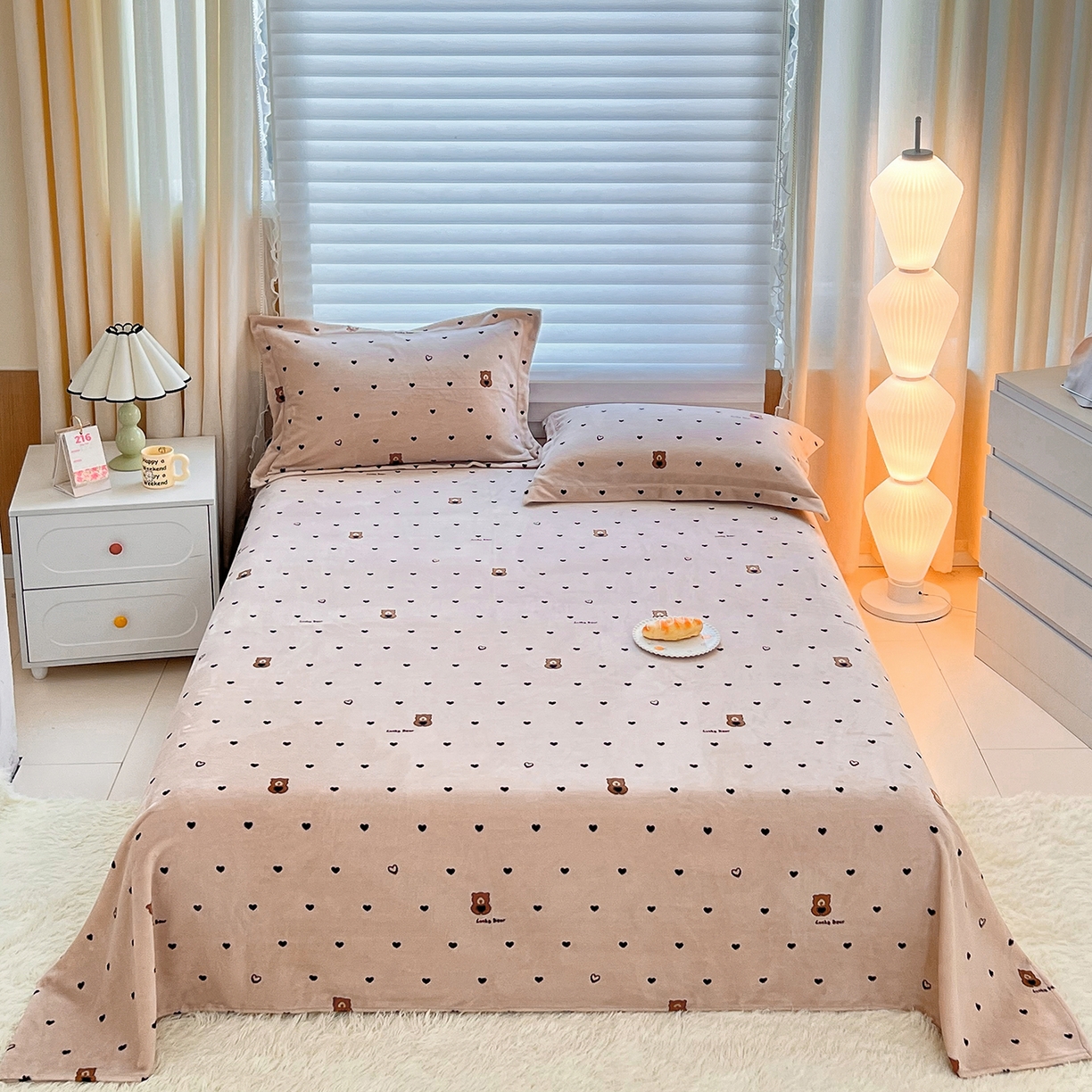 91家纺网 家纺一手货源 找家纺 （总）锦罗绣 2025新款230克牛奶绒印花单床单