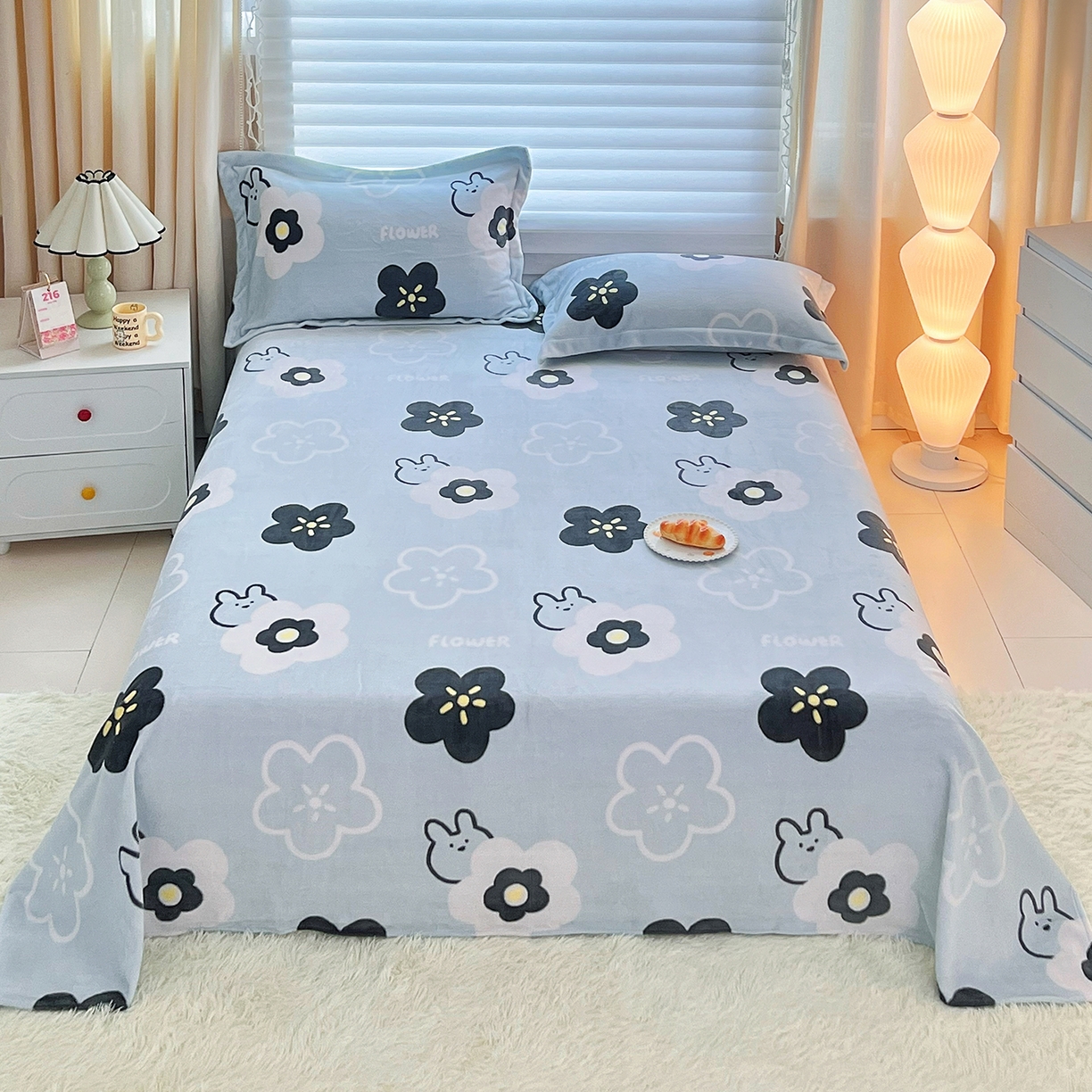 91家纺网 家纺一手货源 找家纺 （总）锦罗绣 2025新款230克牛奶绒印花单床单