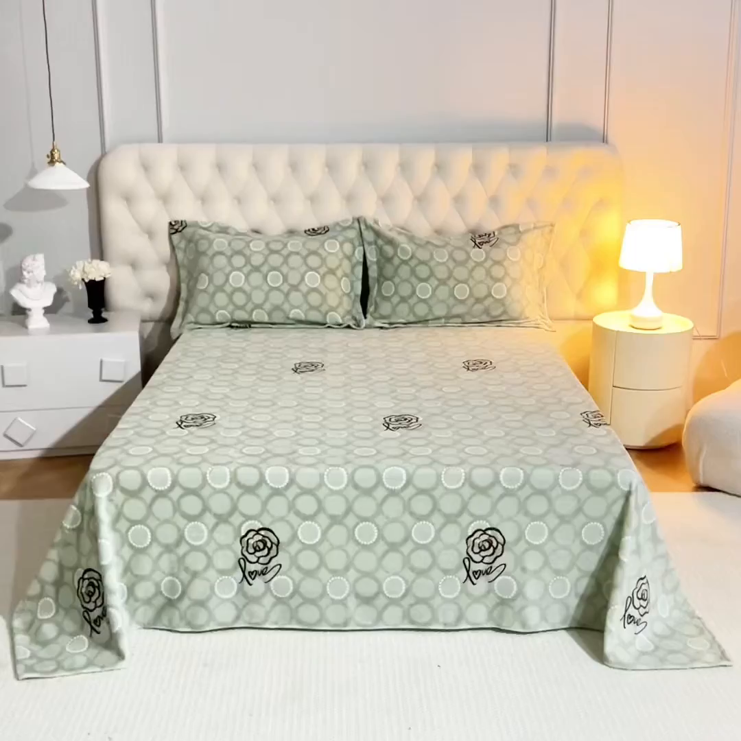 91家纺网 家纺一手货源 找家纺 锦罗绣 2025新款230克牛奶绒印花单床单 等待