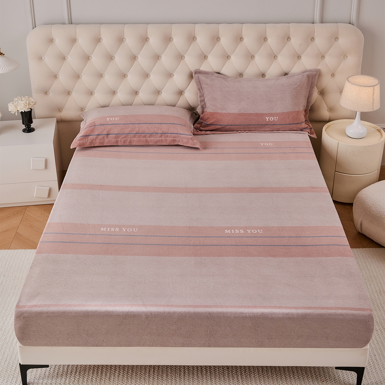 91家纺网 家纺一手货源 找家纺 （总）锦罗绣 2025新款全棉13376印花套件单品单床单