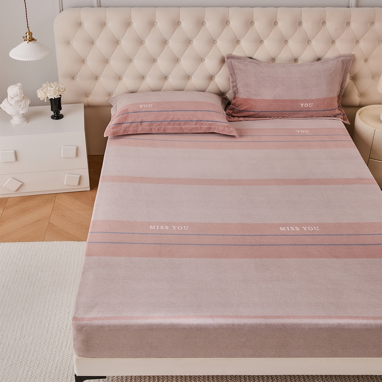 91家纺网 家纺一手货源 找家纺 （总）锦罗绣 2025新款230克牛奶绒印花单床笠