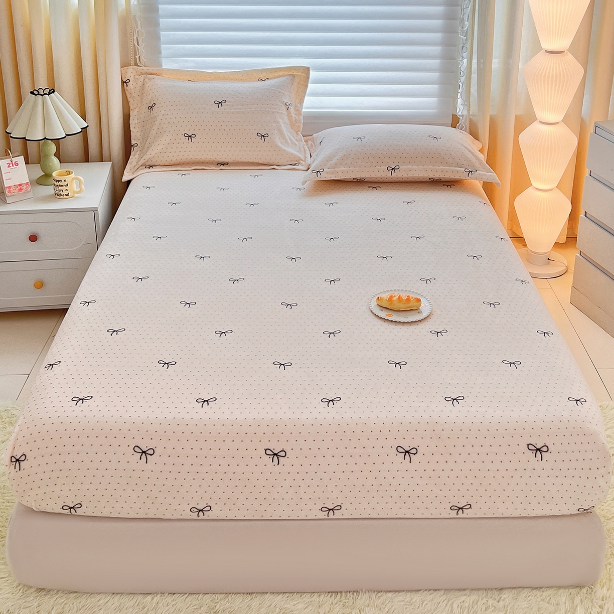 91家纺网 家纺一手货源 找家纺 （总）锦罗绣 2025新款230克牛奶绒印花单床笠