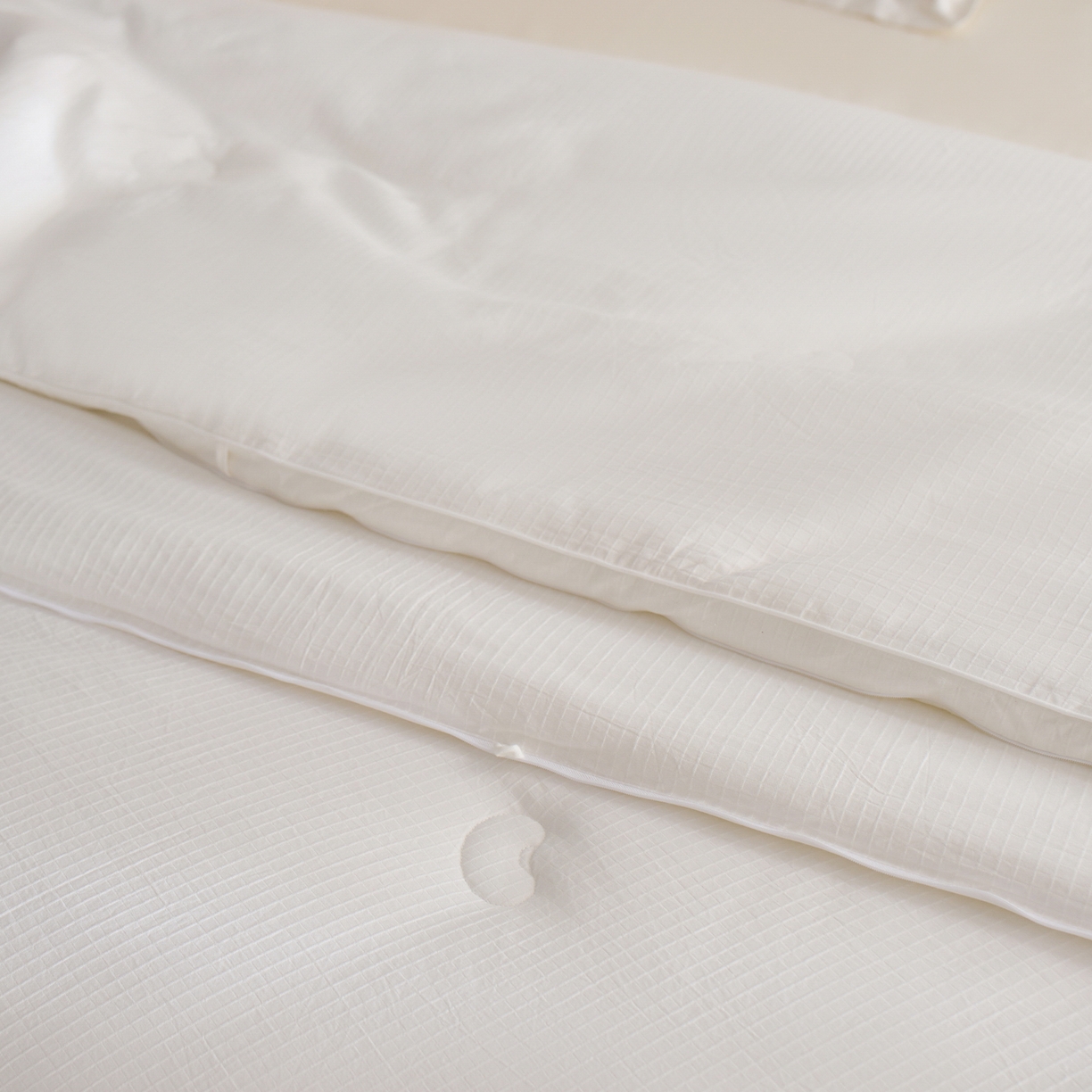 91家纺网 家纺一手货源 找家纺 纪梵茜 2025新款李官奇正品授权80%大豆纤维拉链子母被芯二合一双胎被子全棉四季被纯棉冬被 大豆子母被-蔓格