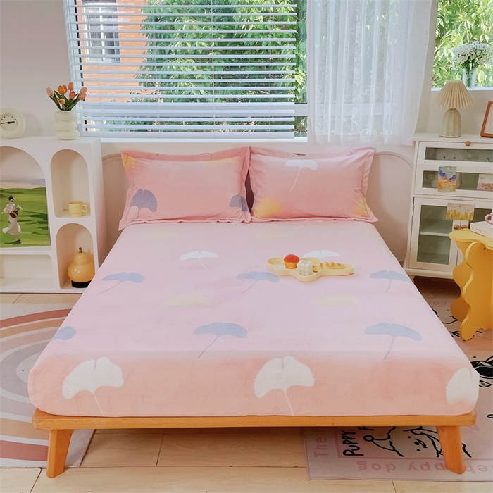 91家纺网 家纺一手货源 找家纺 （总）锦罗绣 2025新款230克牛奶绒印花单床笠