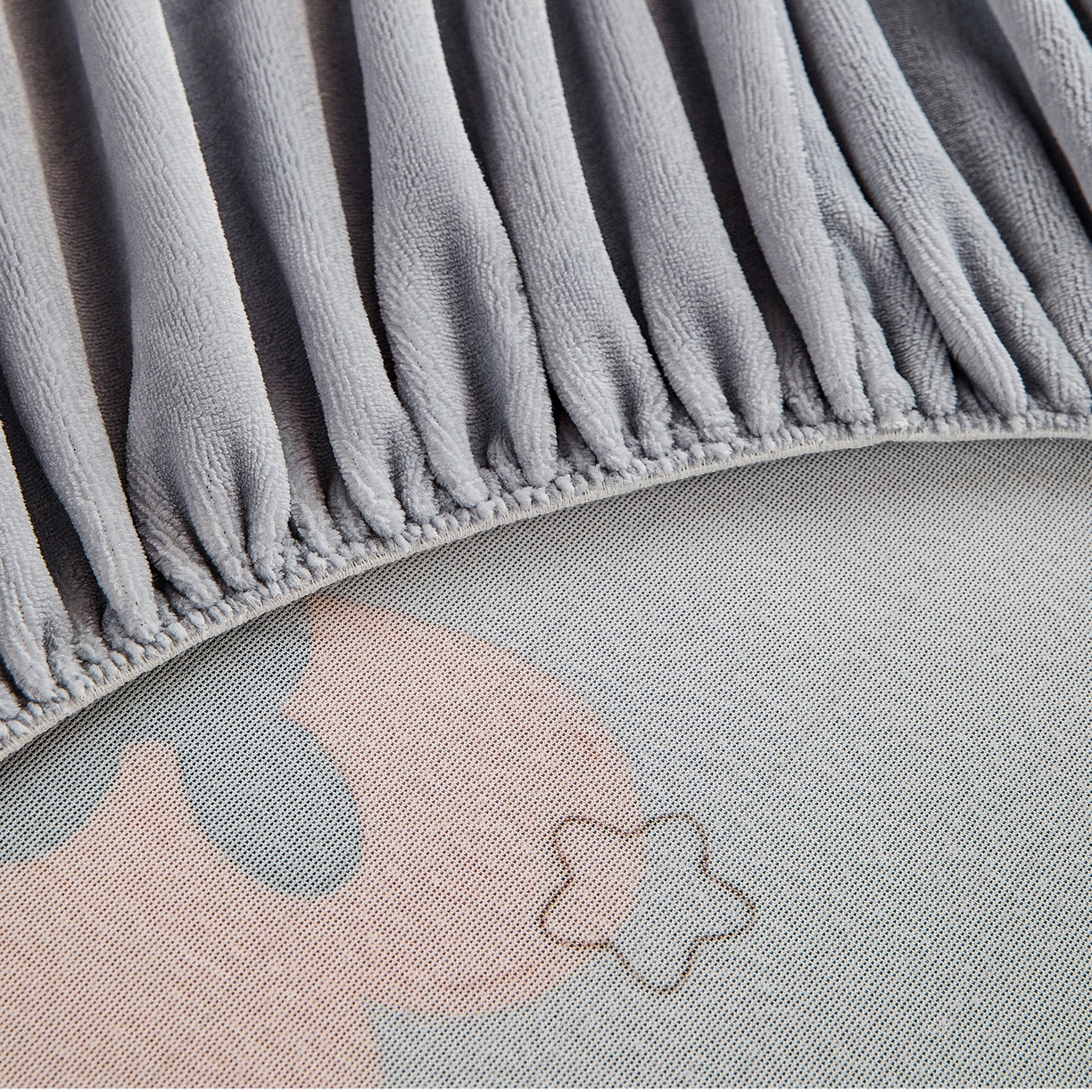 91家纺网 家纺一手货源 找家纺 锦罗绣 2025新款230克牛奶绒印花单床笠 遇见