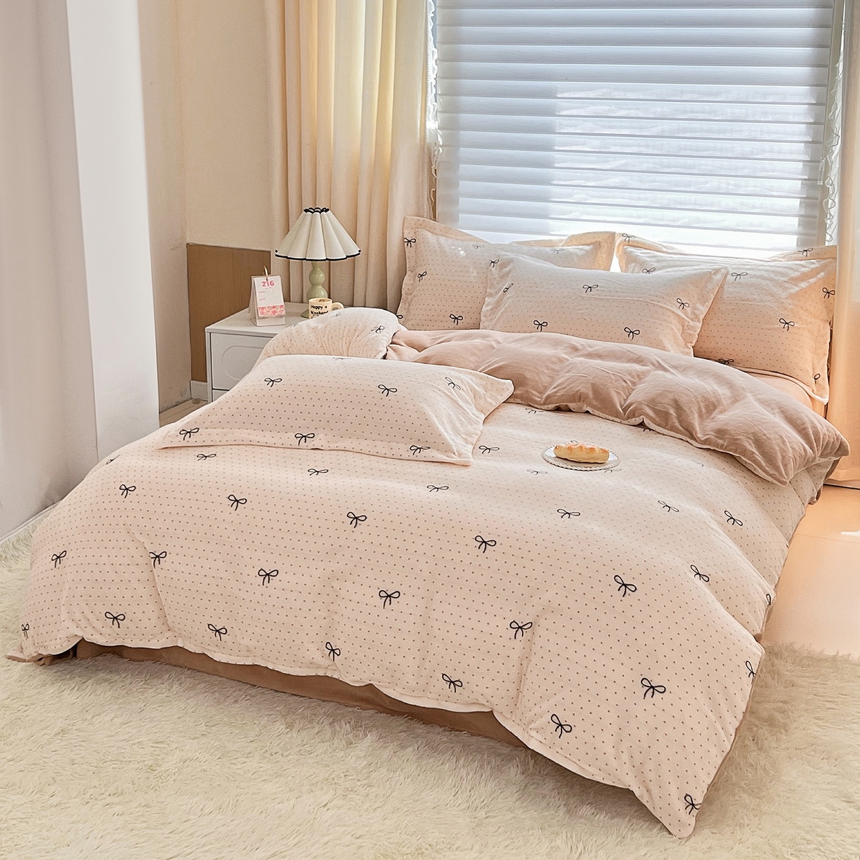 91家纺网 家纺一手货源 找家纺 （总）锦罗绣 2025新款230克牛奶绒印花四件套