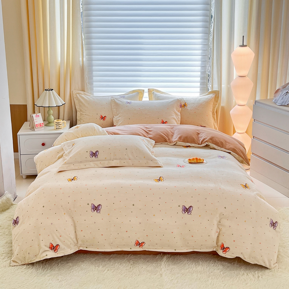 91家纺网 家纺一手货源 找家纺 （总）锦罗绣 2025新款230克牛奶绒印花四件套