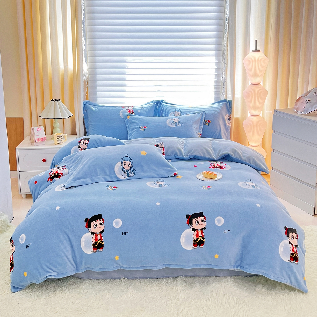 91家纺网 家纺一手货源 找家纺 （总）锦罗绣 2025新款230克牛奶绒印花四件套