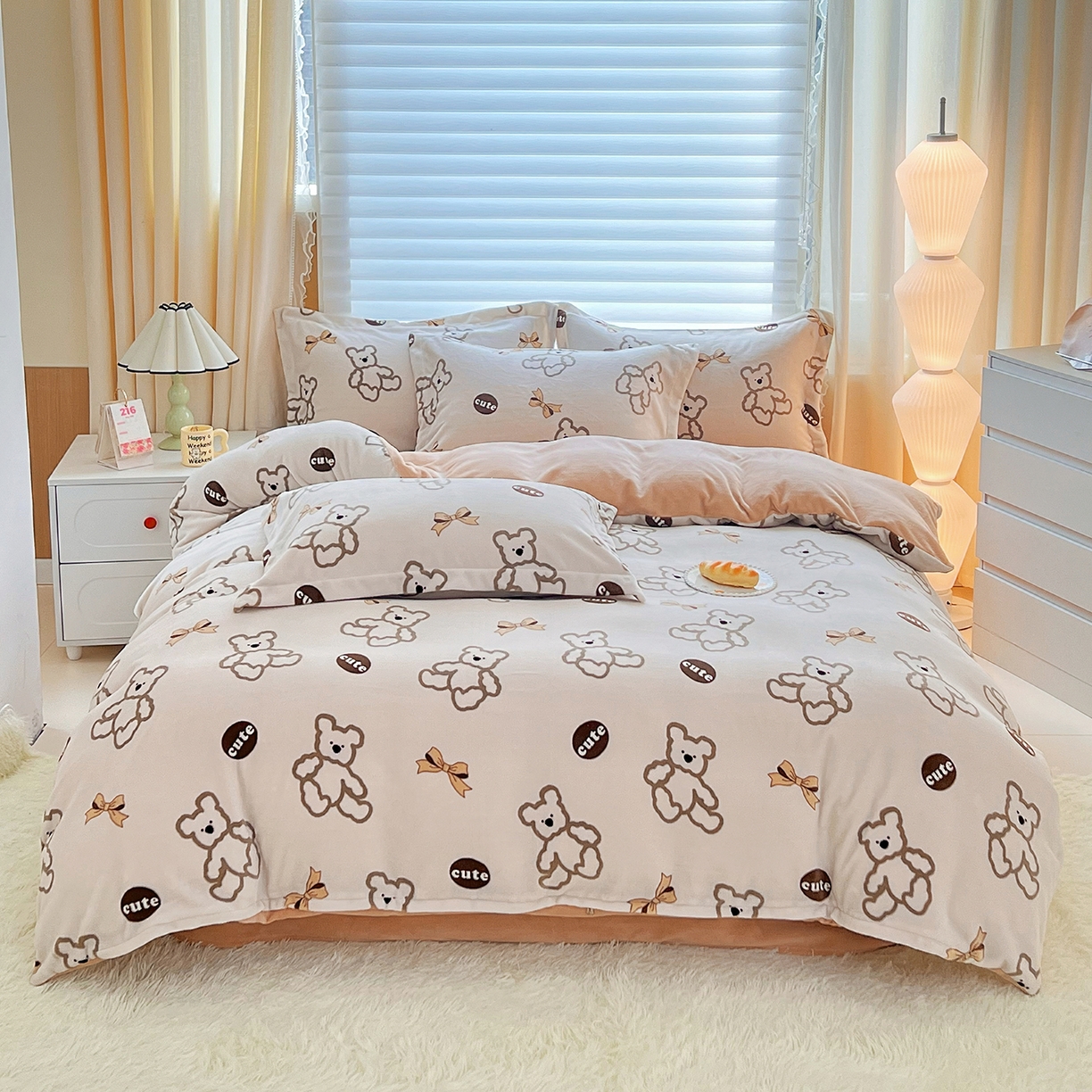 91家纺网 家纺一手货源 找家纺 （总）锦罗绣 2025新款230克牛奶绒印花四件套