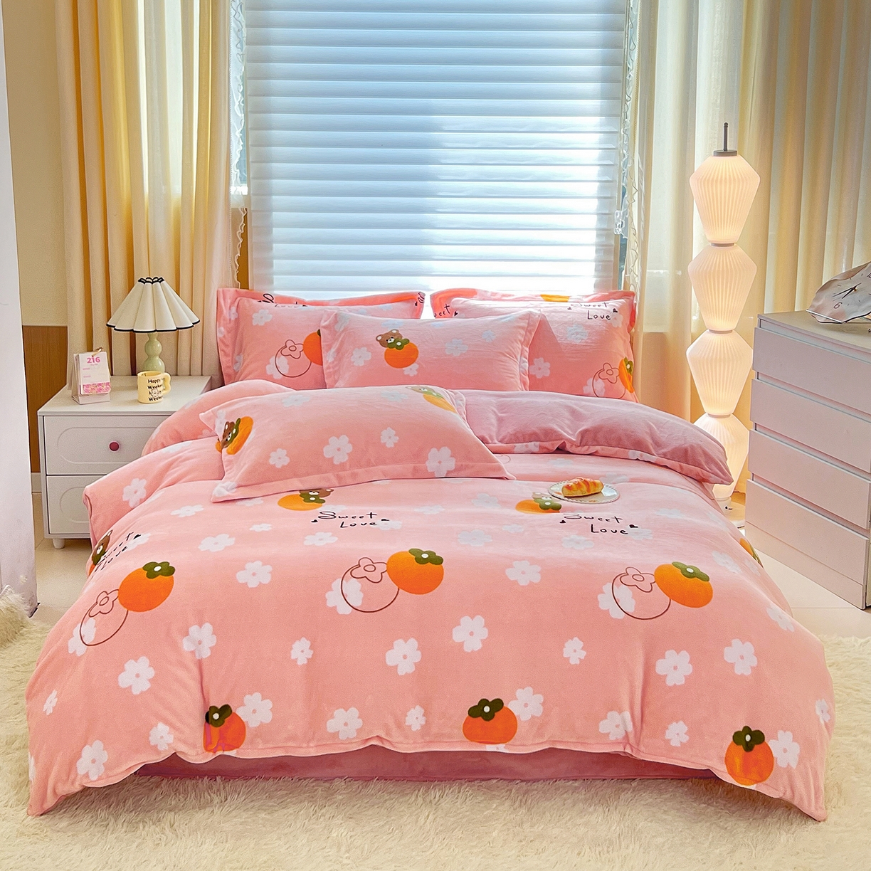 91家纺网 家纺一手货源 找家纺 （总）锦罗绣 2025新款230克牛奶绒印花四件套