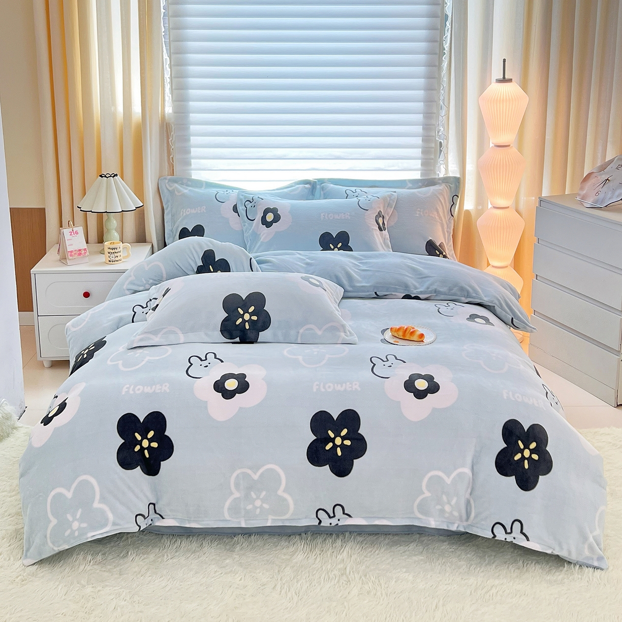 91家纺网 家纺一手货源 找家纺 （总）锦罗绣 2025新款230克牛奶绒印花四件套