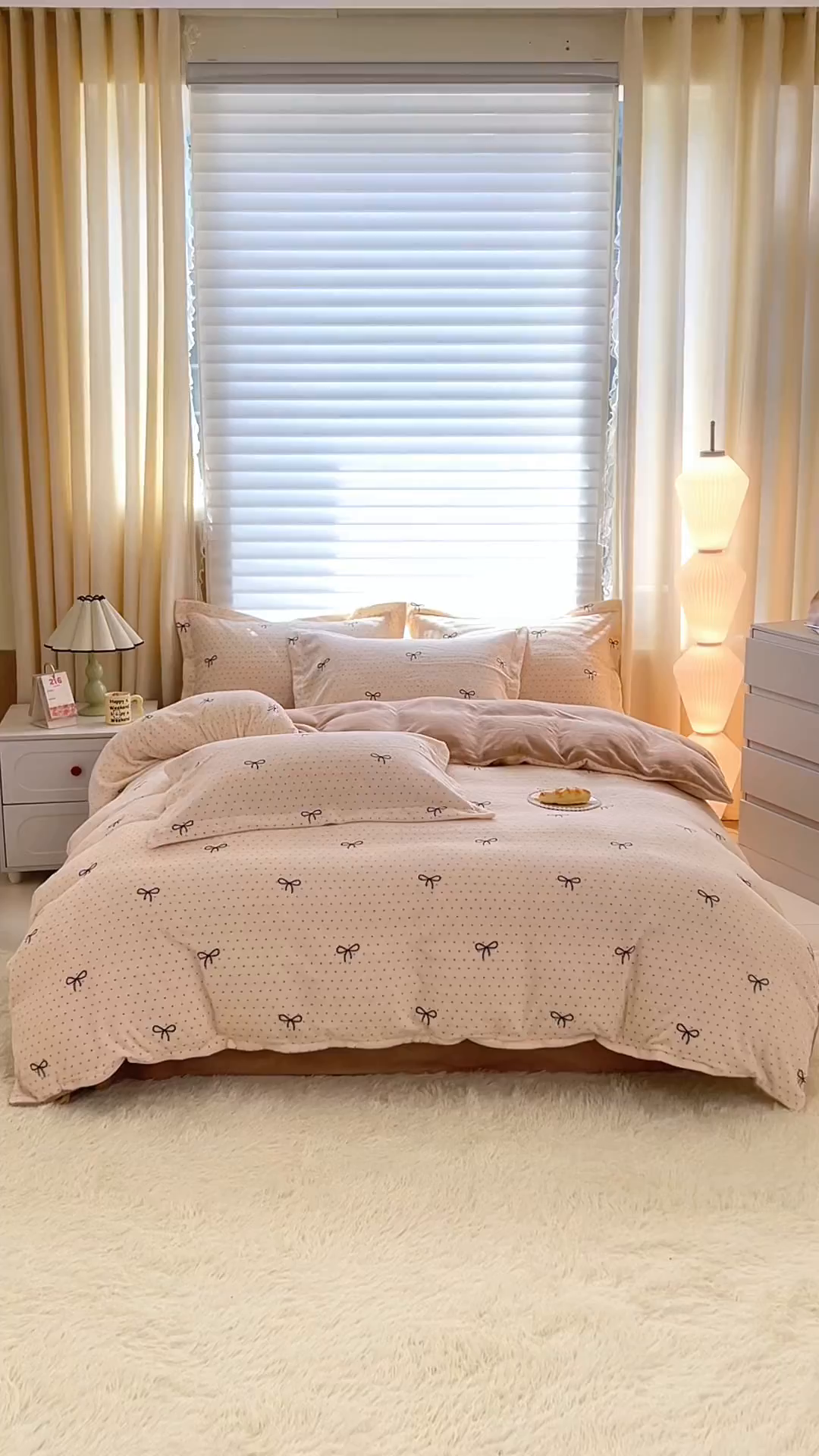 91家纺网 家纺一手货源 找家纺 锦罗绣 2025新款230克牛奶绒印花四件套 爱心结