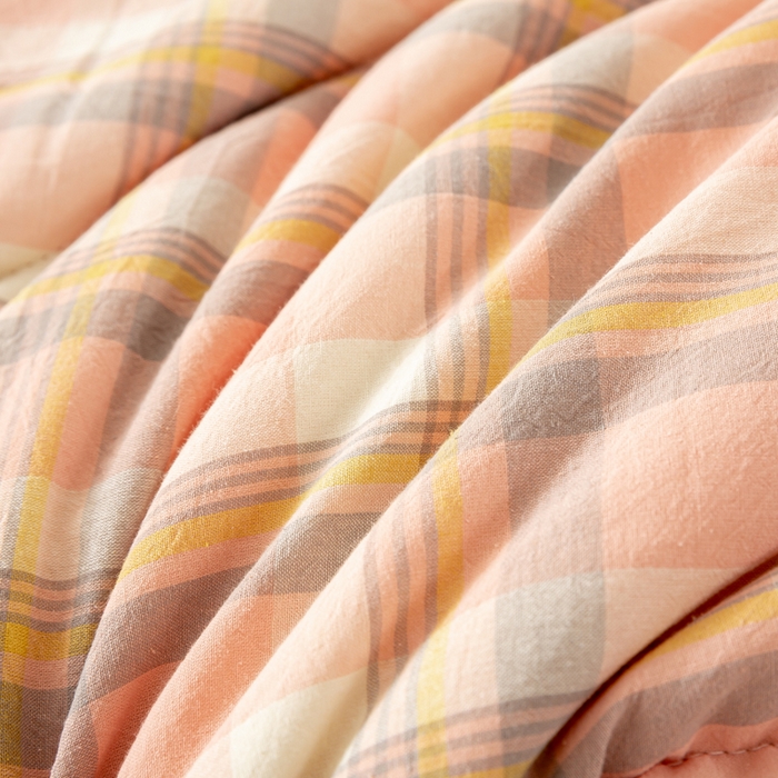 91家纺网 家纺一手货源 找家纺 美梦之都 2025新款A类水洗豆豆绒印花大豆被子被芯 简夕粉