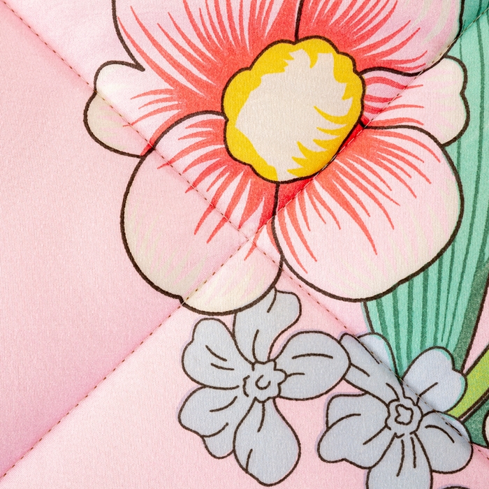 91家纺网 家纺一手货源 找家纺 美梦之都 2025新款A类水洗豆豆绒印花大豆被子被芯 郁金香