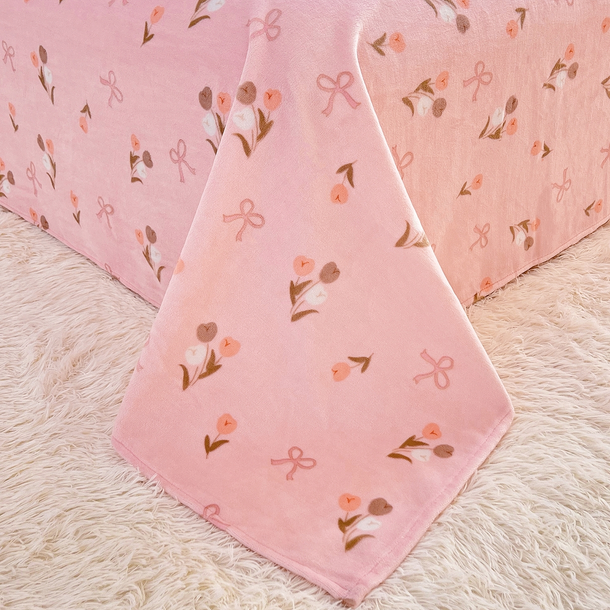 91家纺网 家纺一手货源 找家纺 锦罗绣 2025新款230克牛奶绒印花四件套 郁金香