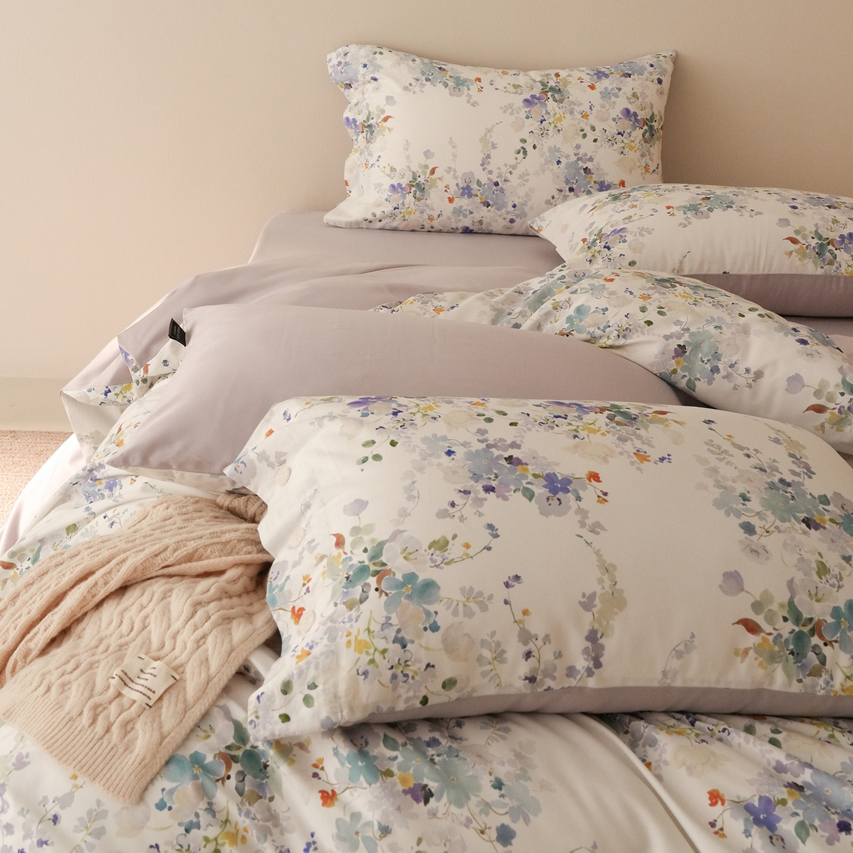 91家纺网 家纺一手货源 找家纺 （总）三味舒屋 2025新款黄金棉磨毛数码印花四件套