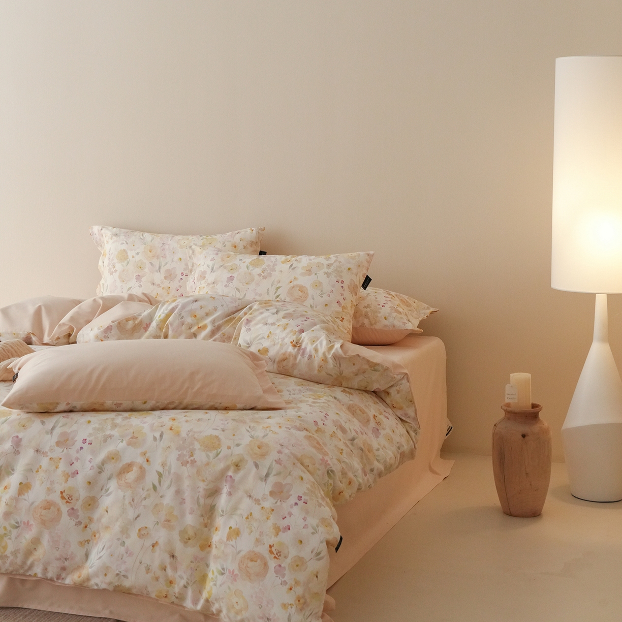 91家纺网 家纺一手货源 找家纺 三味舒屋 2025新款黄金棉磨毛数码印花四件套 磨毛悦夏