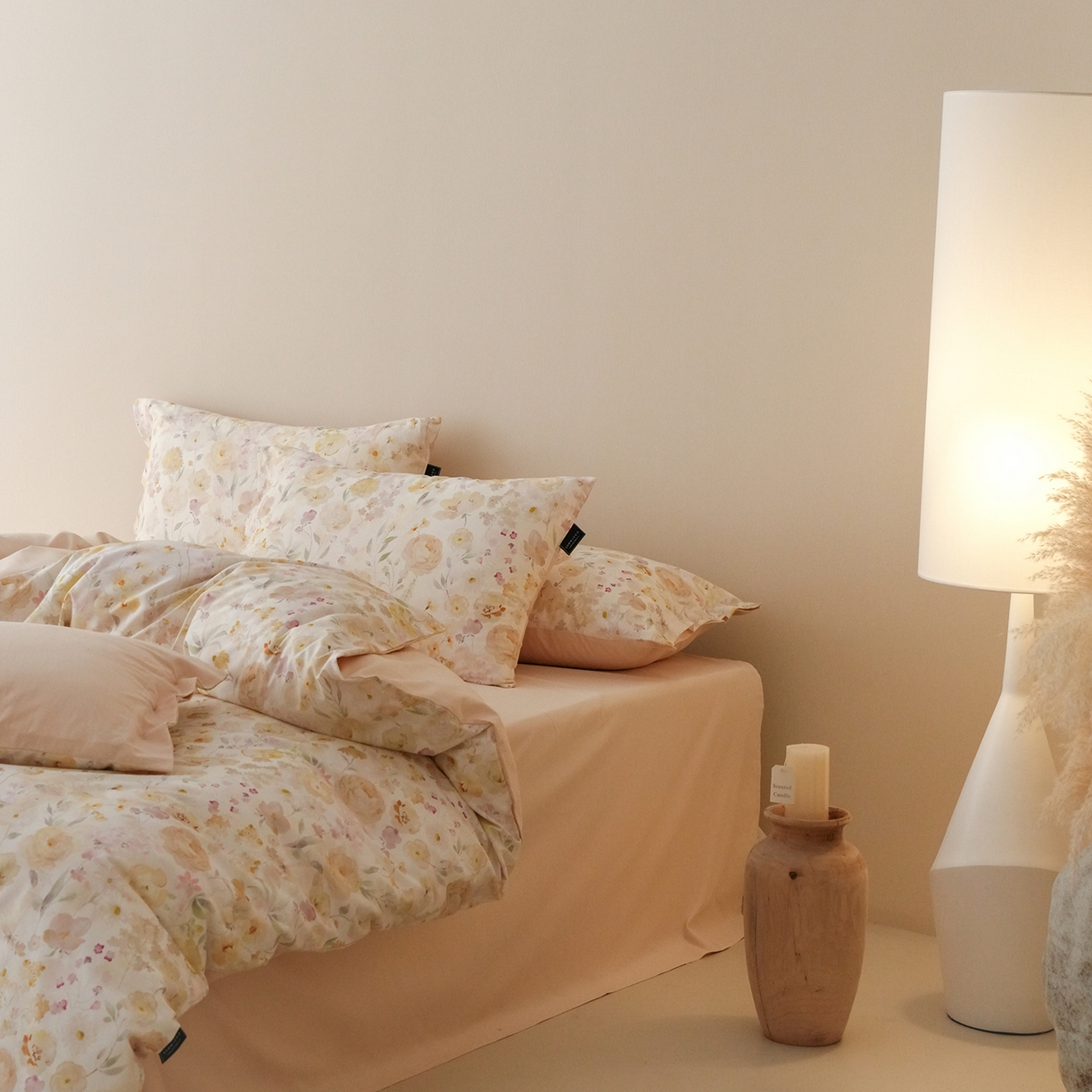 91家纺网 家纺一手货源 找家纺 三味舒屋 2025新款黄金棉磨毛数码印花四件套 磨毛悦夏