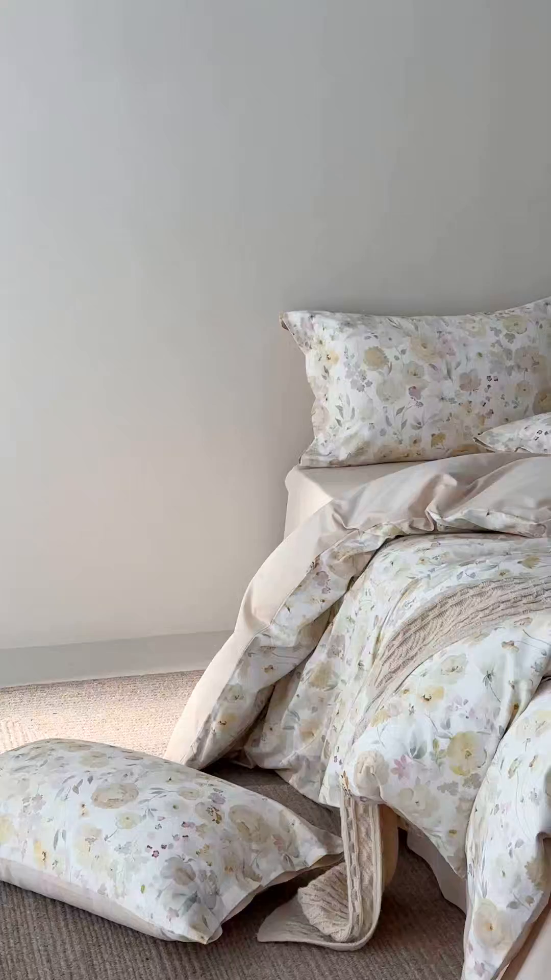 91家纺网 家纺一手货源 找家纺 三味舒屋 2025新款黄金棉磨毛数码印花四件套 磨毛悦夏