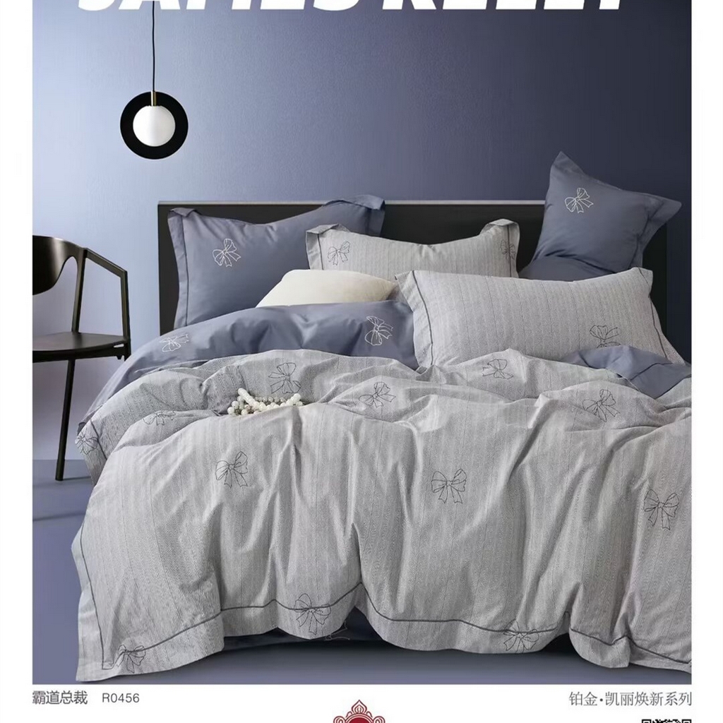 91家纺网 家纺一手货源 找家纺 （总）未来家居 JAMES KELLY （铂金凯丽）2025新款40支13376全棉印染铂金四件套
