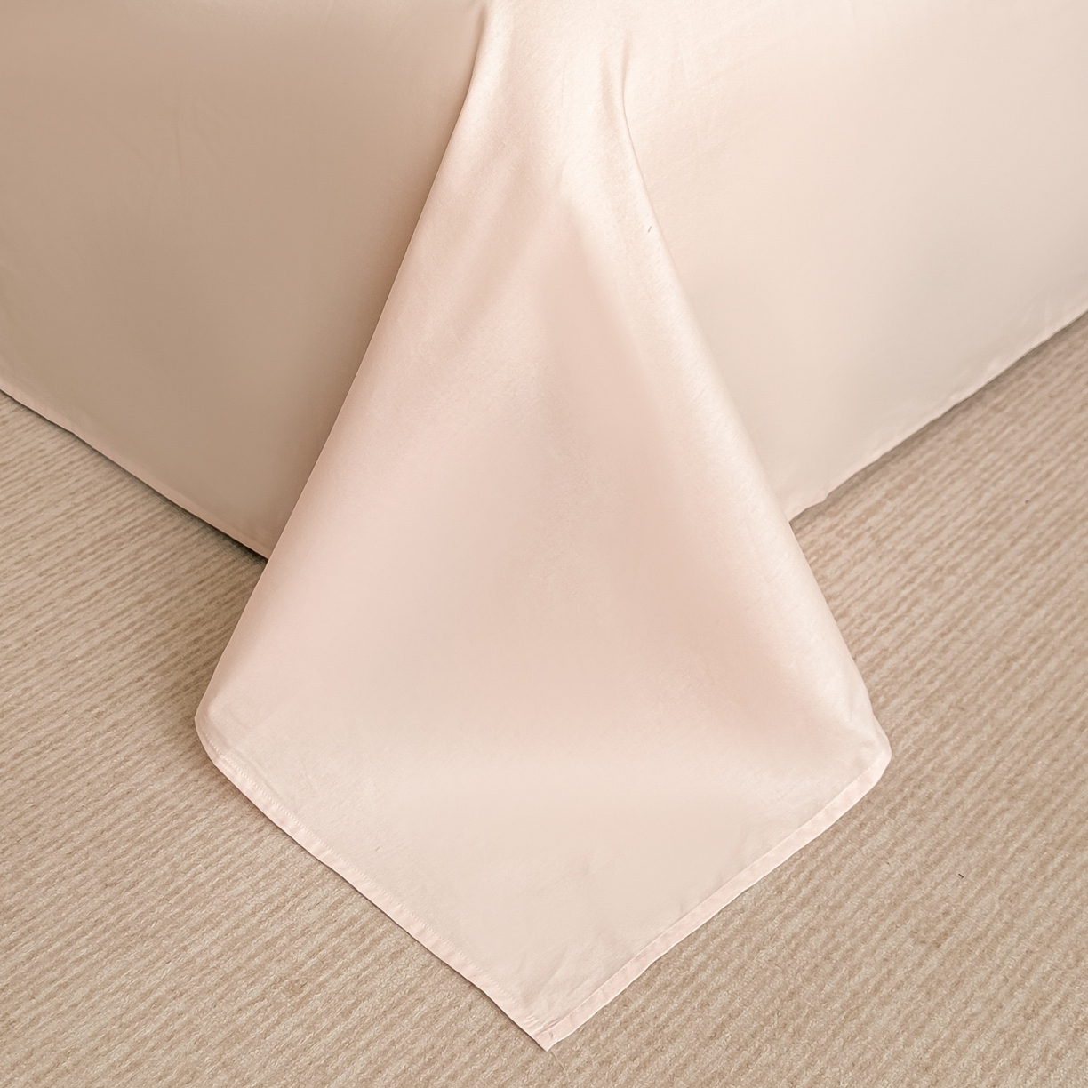 91家纺网 家纺一手货源 找家纺 博之洋婚庆 2025新款全棉纯棉长绒棉贡缎磨毛刺绣四件套不掉毛【高端礼盒】绽放系列 玫瑰杏