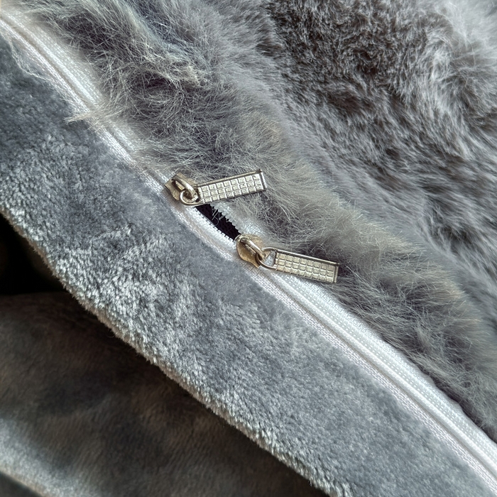 91家纺网 家纺一手货源 找家纺 畅畅家纺 2025新款纯色七彩兔兔绒兔毛绒牛奶绒四件套 暖心灰