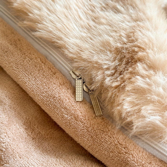 91家纺网 家纺一手货源 找家纺 畅畅家纺 2025新款纯色七彩兔兔绒兔毛绒牛奶绒四件套 七彩-咖