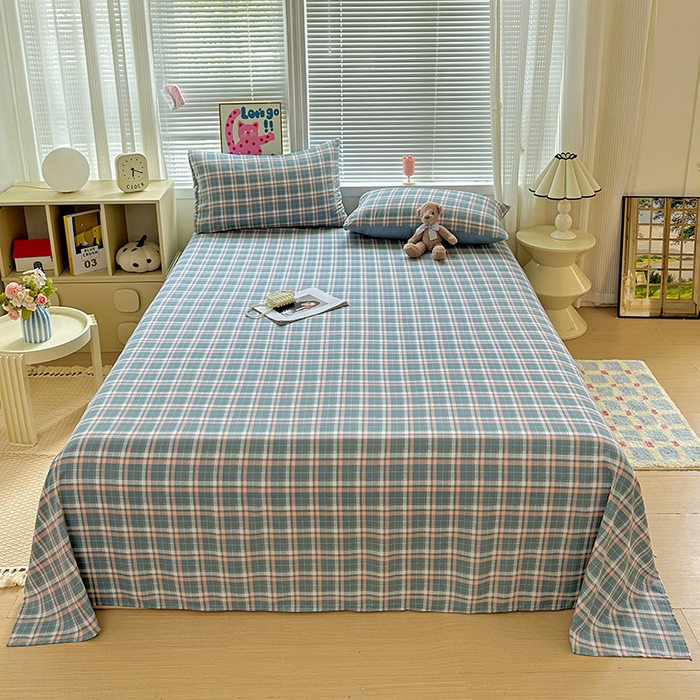 91家纺网 家纺一手货源 找家纺 （总）新印象 2025新款ins博主风亲肤棉单床单床单单品-无印风