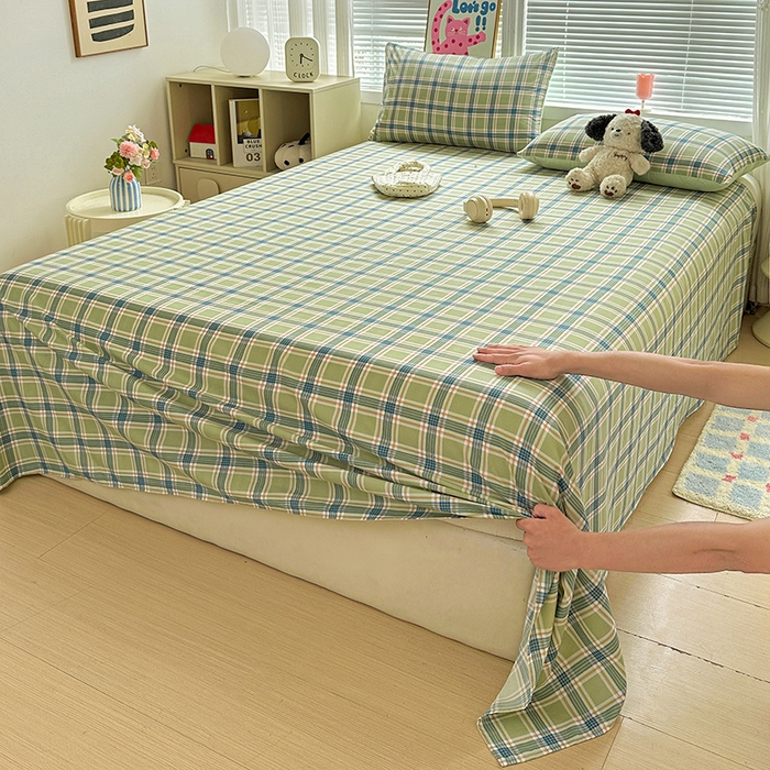 91家纺网 家纺一手货源 找家纺 新印象 2025新款ins博主风亲肤棉单床单床单单品-无印风 奥兰多