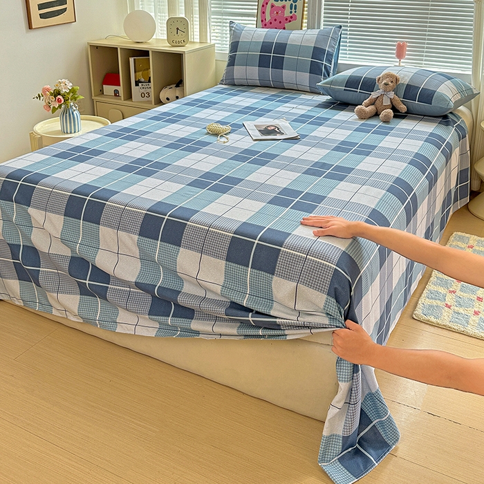 91家纺网 家纺一手货源 找家纺 （总）新印象 2025新款ins博主风亲肤棉单床单床单单品-无印风