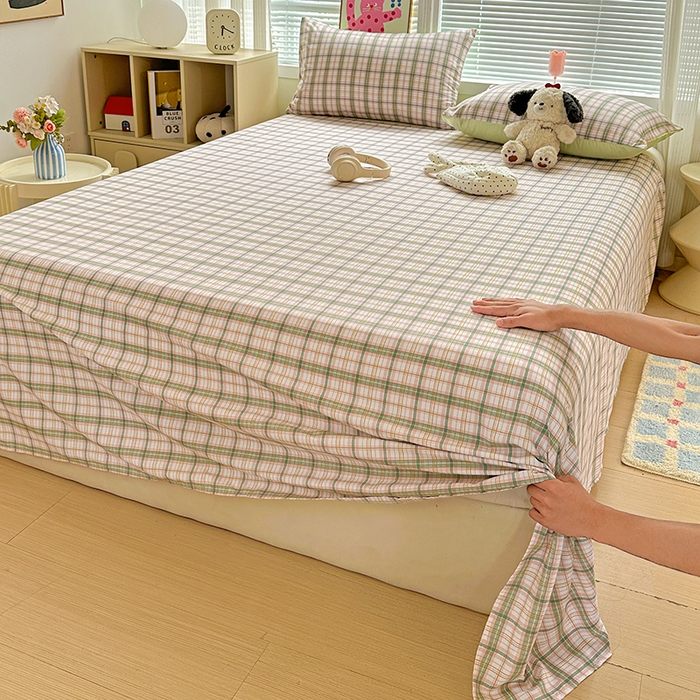 91家纺网 家纺一手货源 找家纺 新印象 2025新款ins博主风亲肤棉单床单床单单品-无印风 西雅图