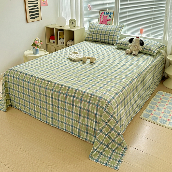 91家纺网 家纺一手货源 找家纺 新印象 2025新款ins博主风亲肤棉单床单床单单品-无印风 奥兰多