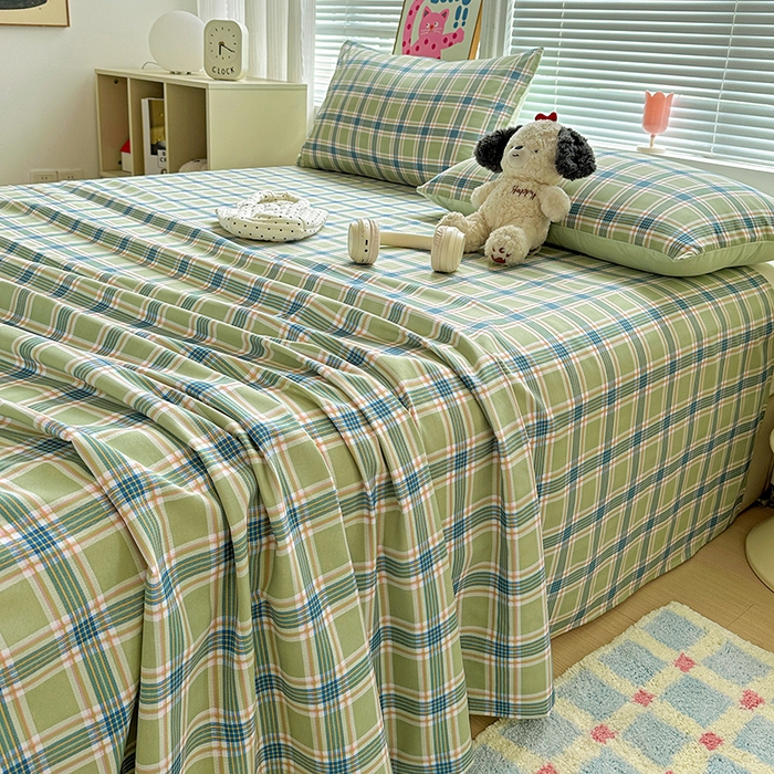 91家纺网 家纺一手货源 找家纺 新印象 2025新款ins博主风亲肤棉单床单床单单品-无印风 奥兰多