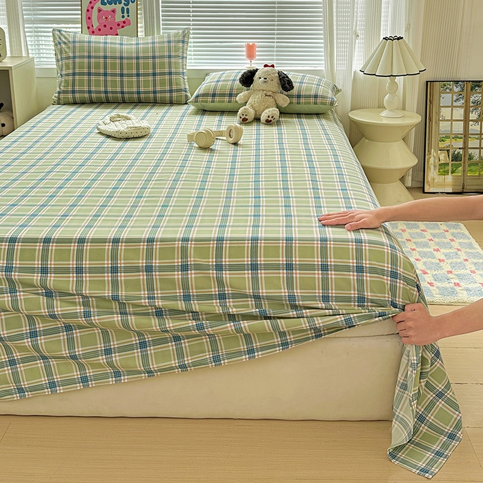 91家纺网 家纺一手货源 找家纺 新印象 2025新款ins博主风亲肤棉单床单床单单品-无印风 奥兰多