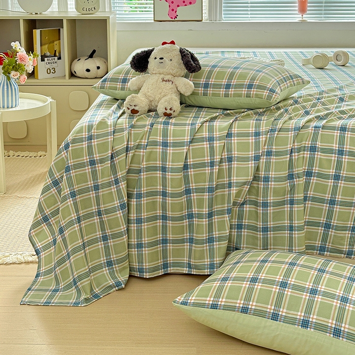 91家纺网 家纺一手货源 找家纺 新印象 2025新款ins博主风亲肤棉单床单床单单品-无印风 奥兰多