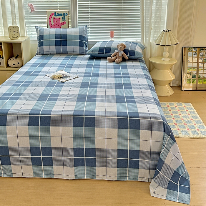 91家纺网 家纺一手货源 找家纺 新印象 2025新款ins博主风亲肤棉单床单床单单品-无印风 柏林