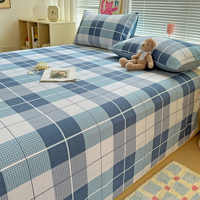 91家纺网 家纺一手货源 找家纺 新印象 2025新款ins博主风亲肤棉单床单床单单品-无印风 柏林