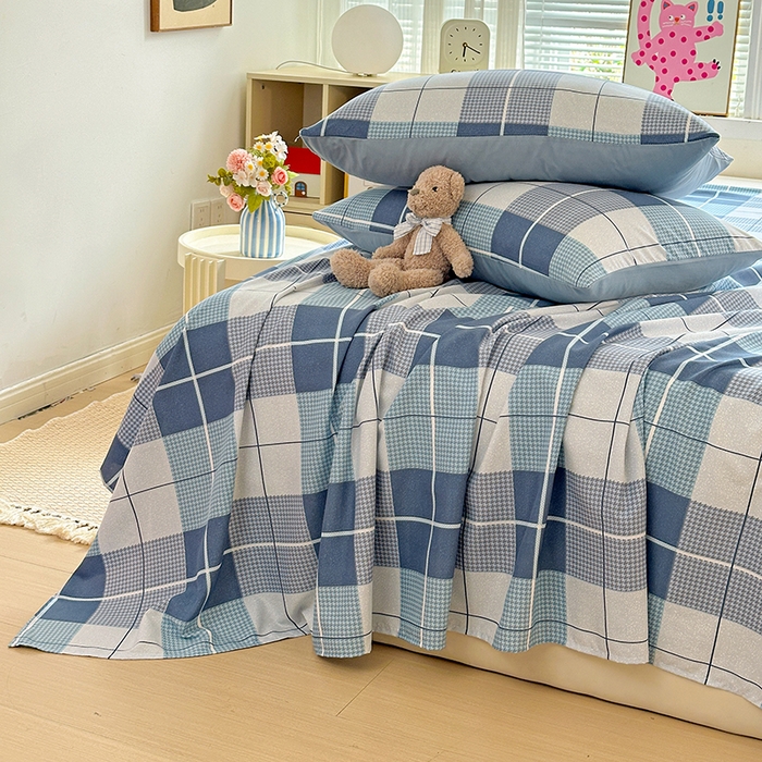 91家纺网 家纺一手货源 找家纺 新印象 2025新款ins博主风亲肤棉单床单床单单品-无印风 柏林