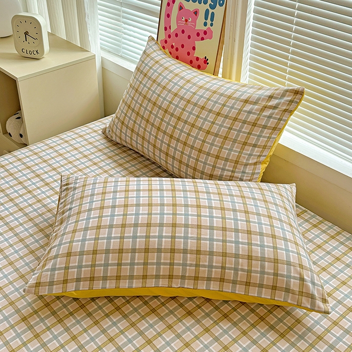 91家纺网 家纺一手货源 找家纺 新印象 2025新款ins博主风亲肤棉单床单床单单品-无印风 比利时