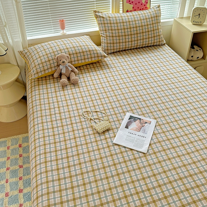 91家纺网 家纺一手货源 找家纺 新印象 2025新款ins博主风亲肤棉单床单床单单品-无印风 比利时