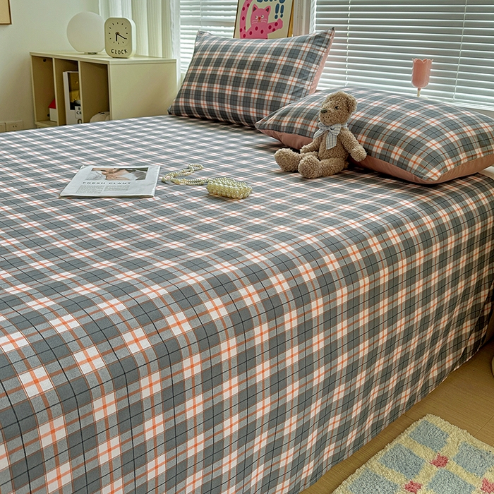 91家纺网 家纺一手货源 找家纺 新印象 2025新款ins博主风亲肤棉单床单床单单品-无印风 开罗